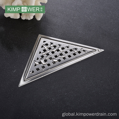 Corner Floor Drain Triangular stainless steel corner balcony floor drain Supplier